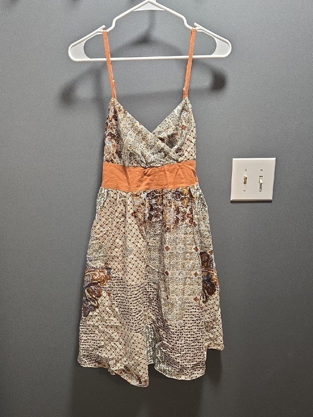 Derek Heart Paisley-Print Dress